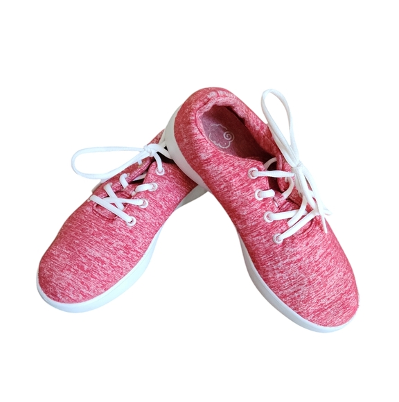 Unisex Red Le Mouton Wool Tennis Shoes Sneakers Size 10 - Picture 6 of 10